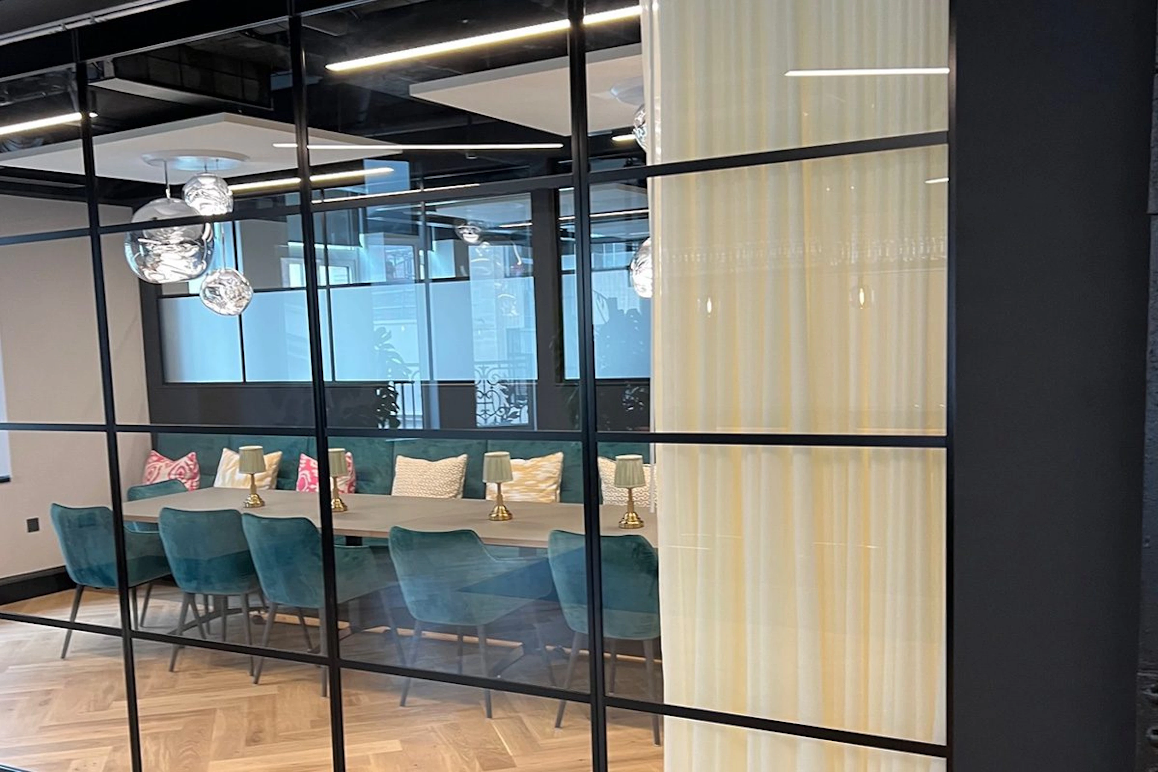 Voile Curtains in the Workplace K2 Space