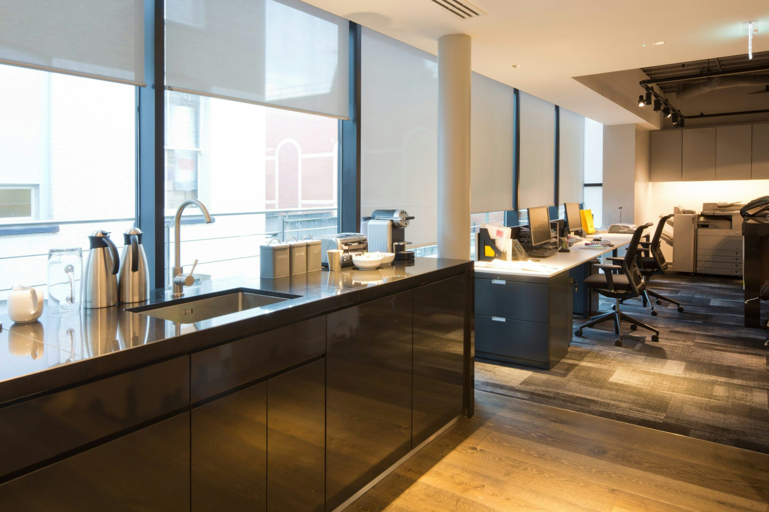 Breakout area for Belstaff employees in London office