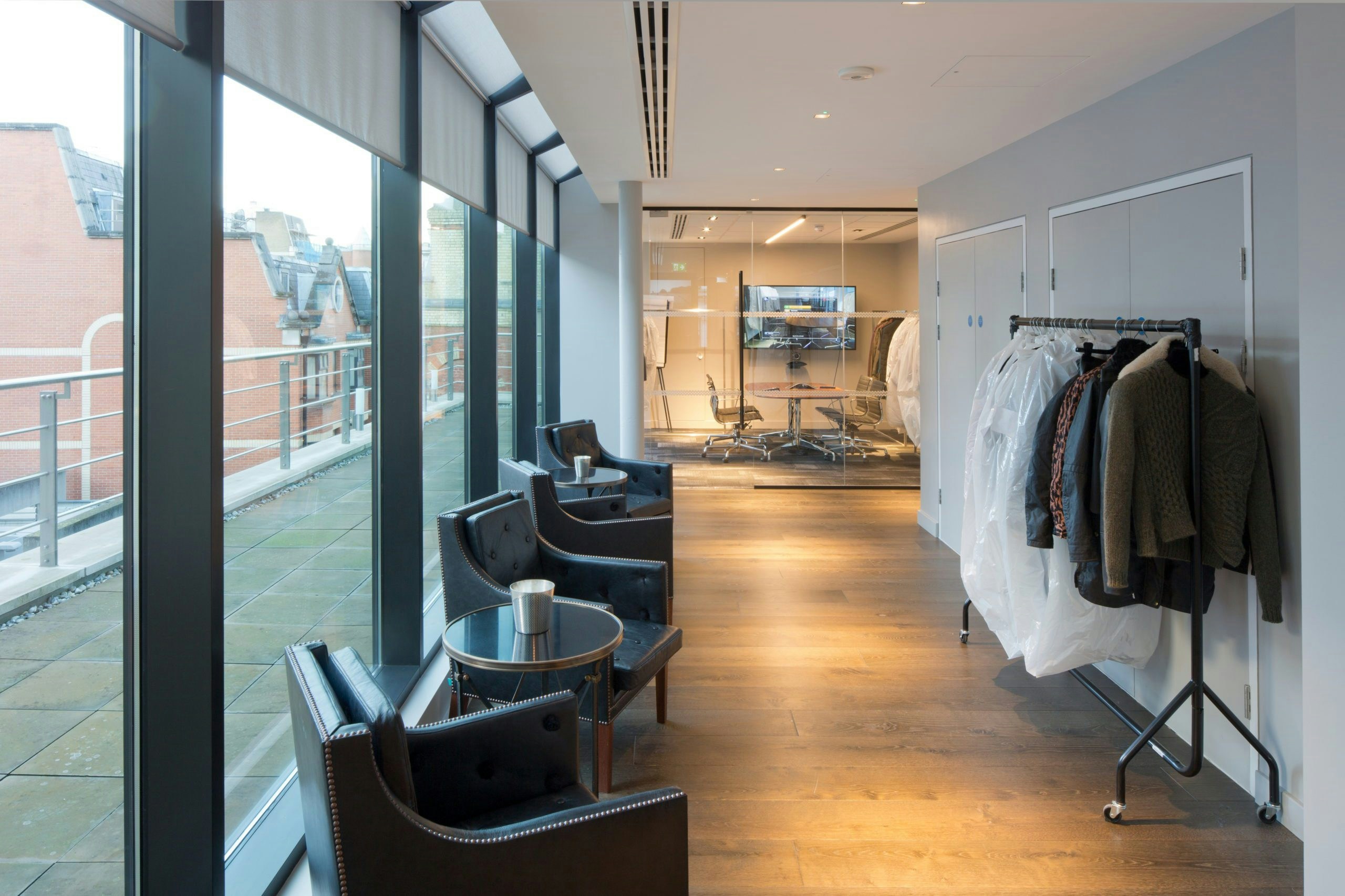 Luxury office interior for Belstaff in London