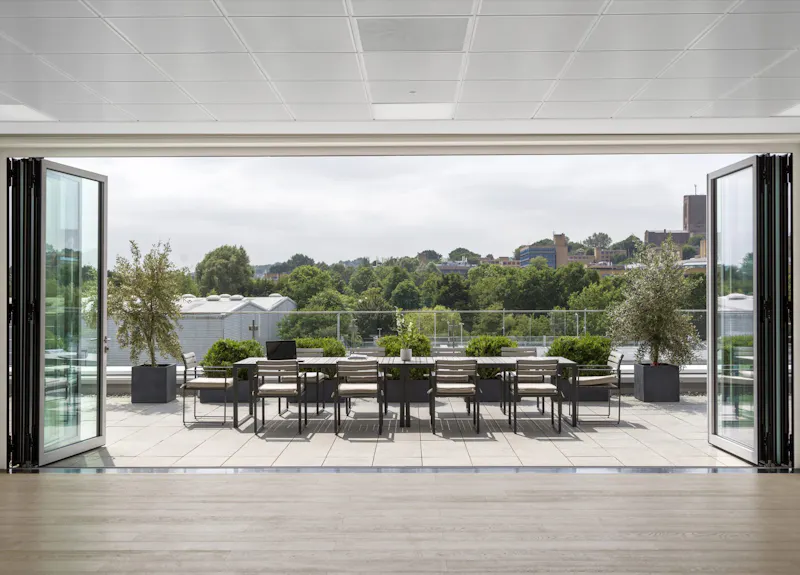 Workspace designed to connect indoor and outdoor airflow with natural ventilation by K2 Space