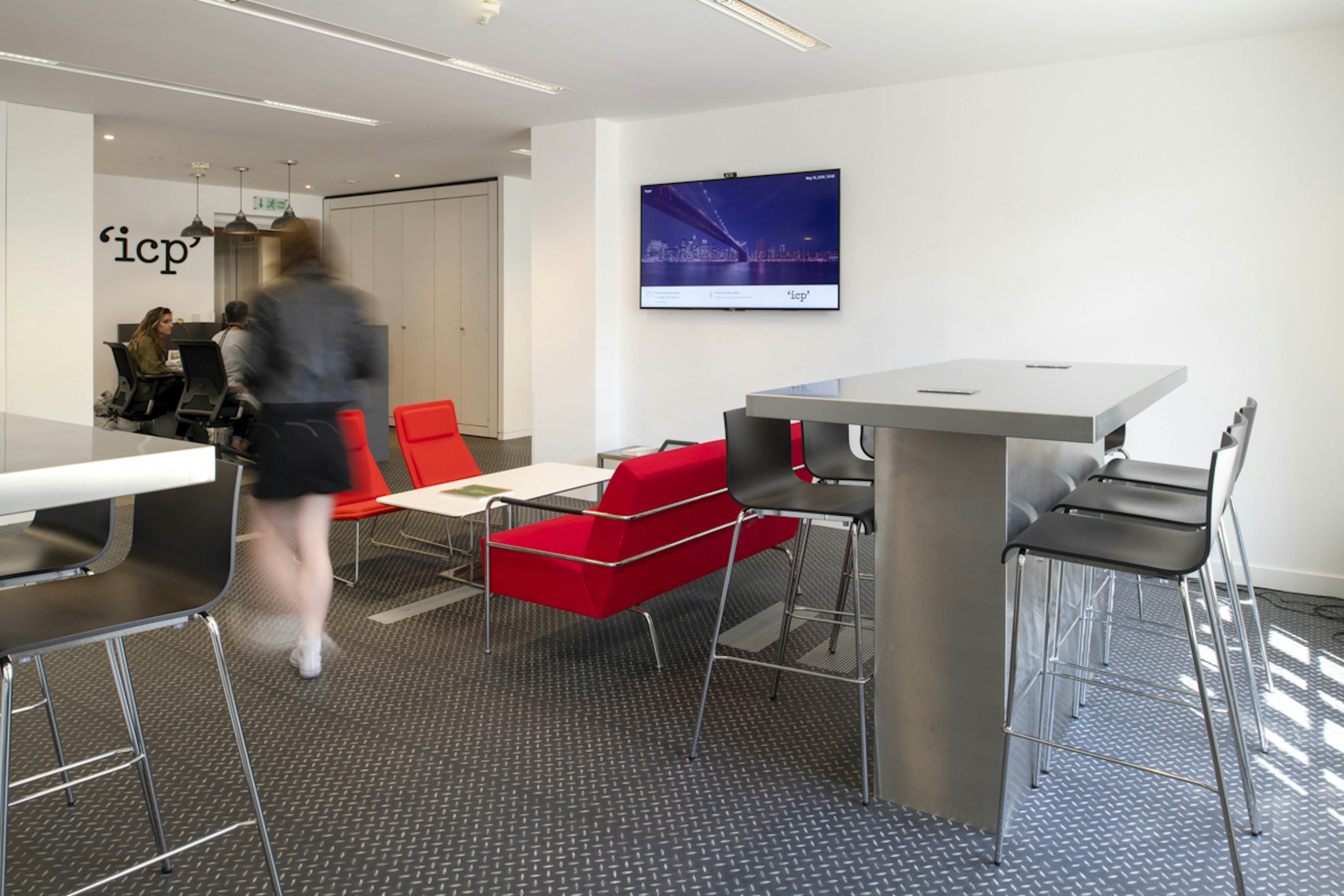 Ergonomic furniture in ICP's workspace