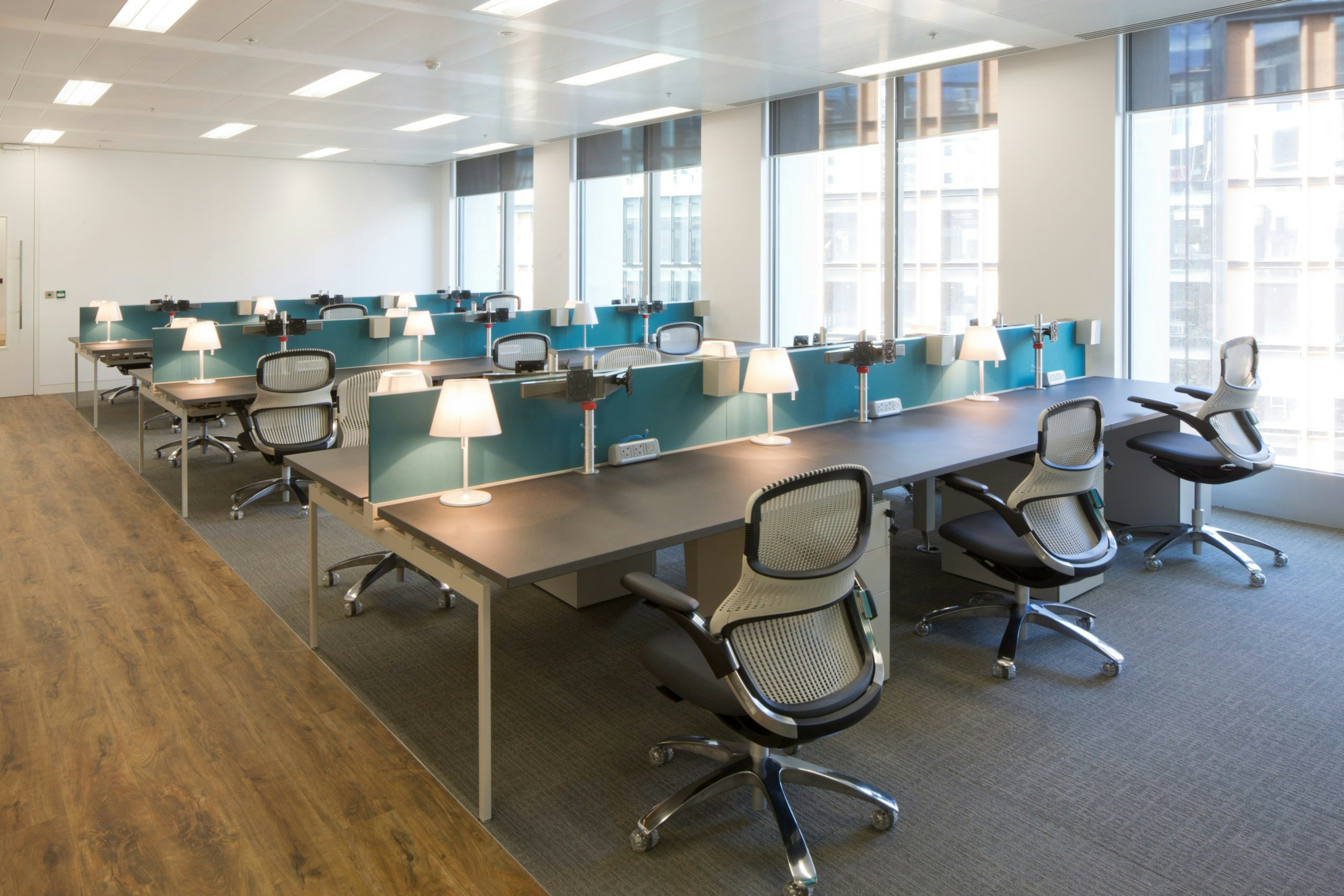 Intercept open plan workspaces