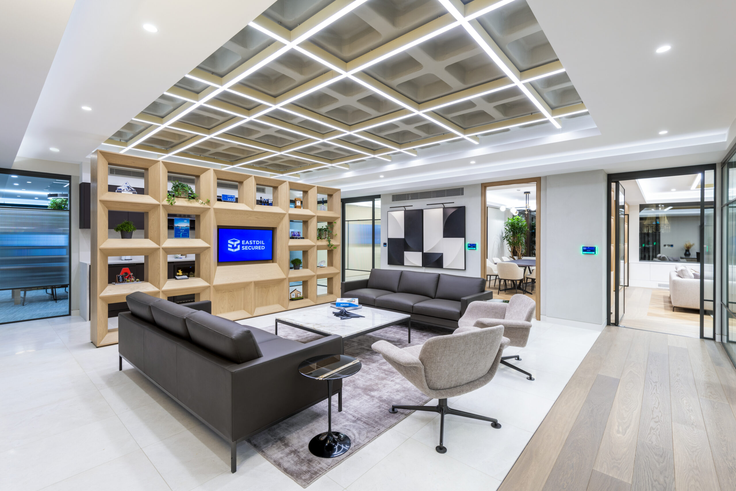 Eastdil Secured, Mayfair — office refurbishment Refurbished Mayfair office for Eastdil Secured with refreshed finishes and updated layout