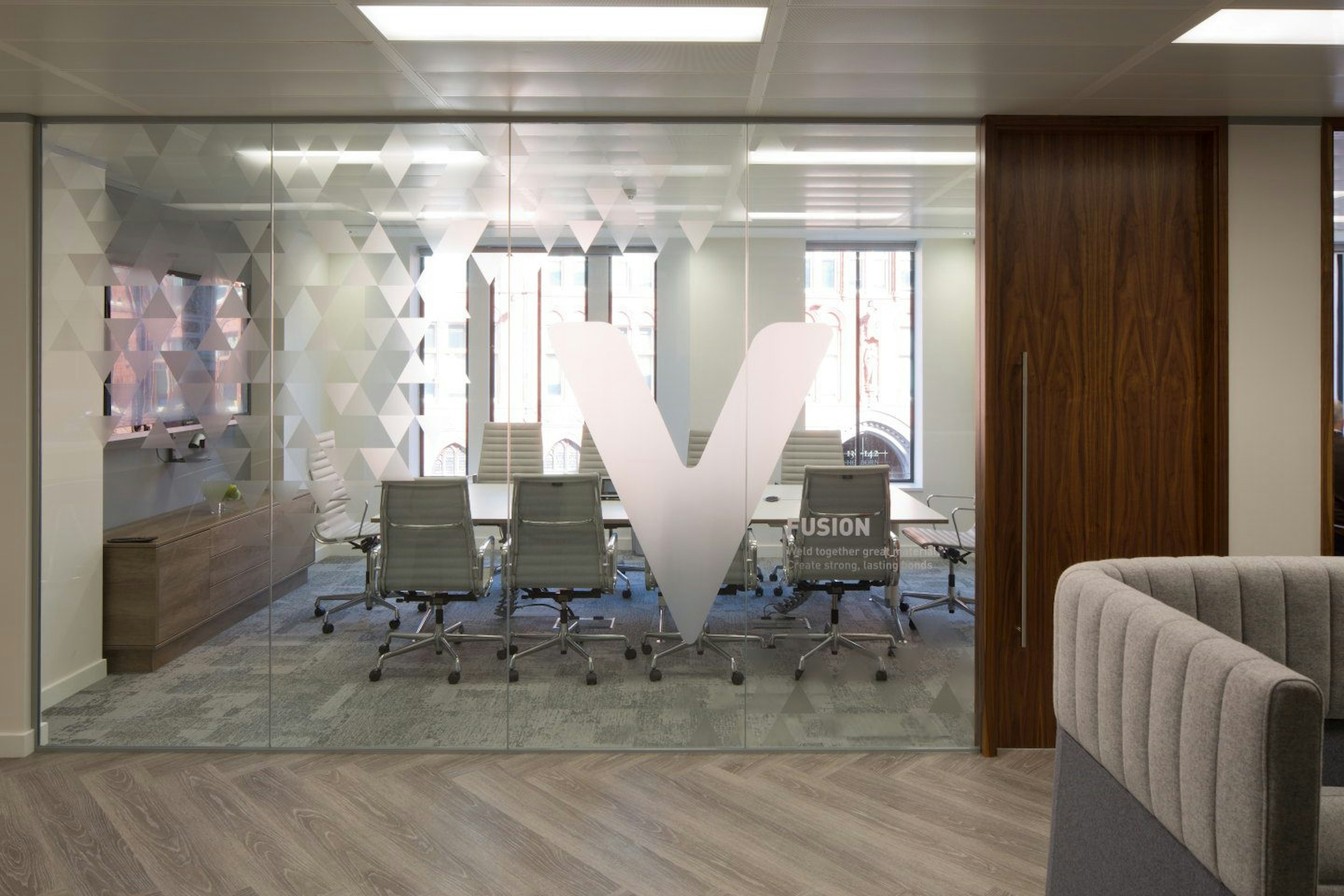 Vital Energi meeting room branding