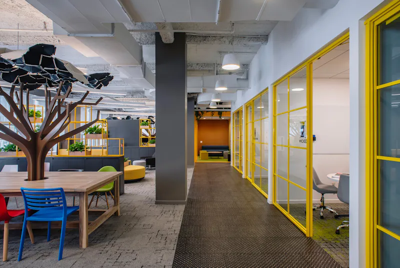 Touchdown Space — Criteo, New York by K2 Space Touchdown high-counter seating at Criteo New York by K2 Space