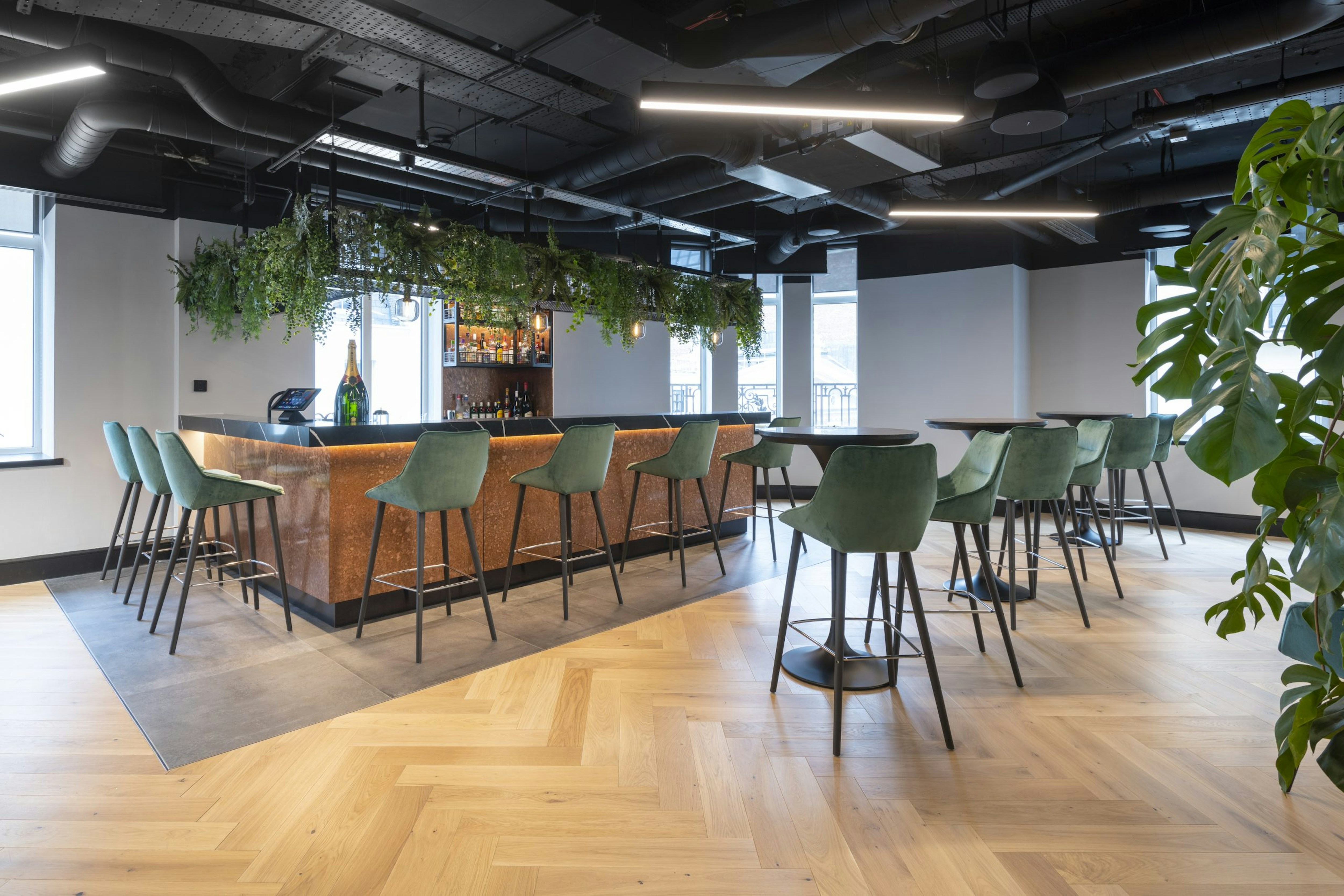 DTRE Office Design and Build Wide Angle Shot of Bar Area