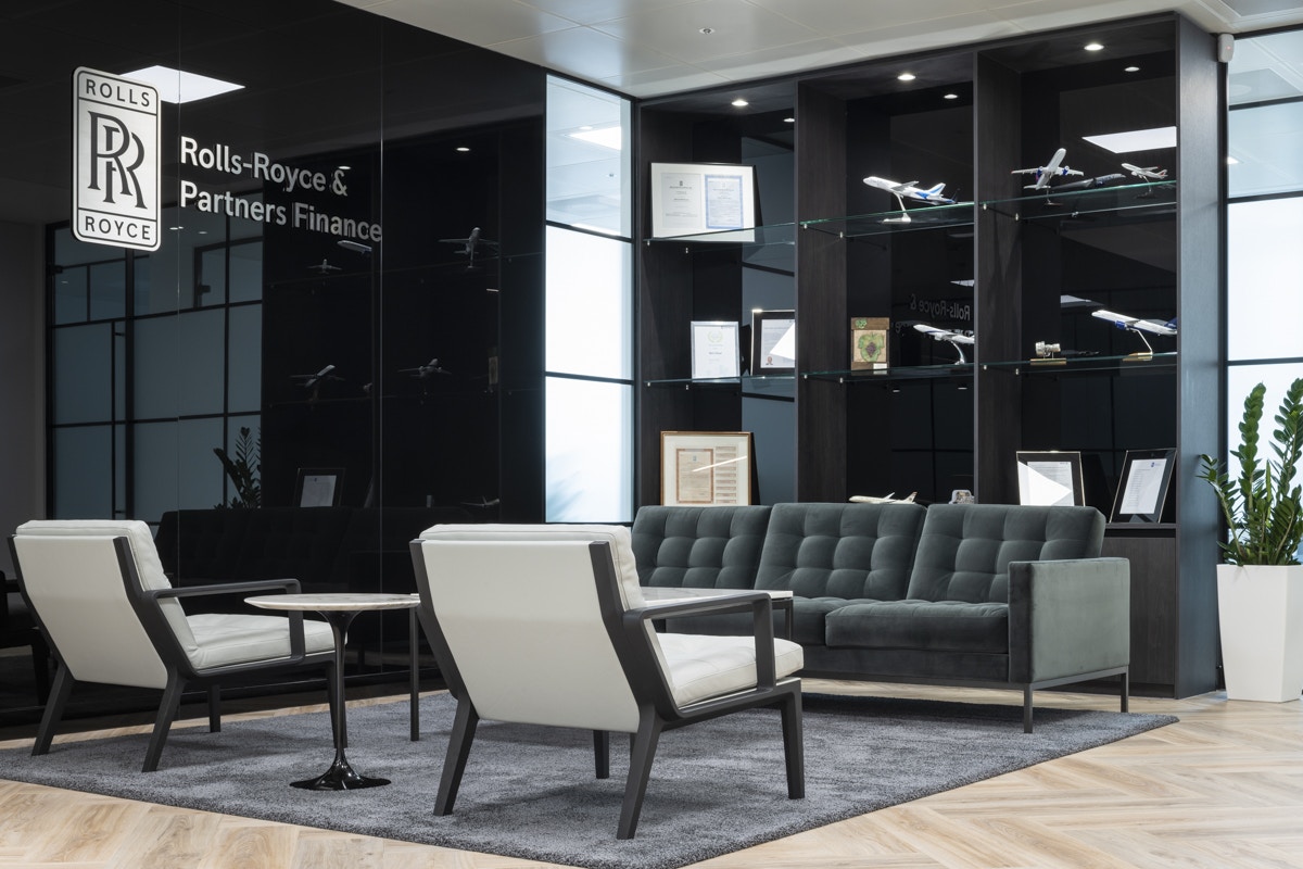Design and Build of High End Reception Area at Rolls-Royce & Partners Finance