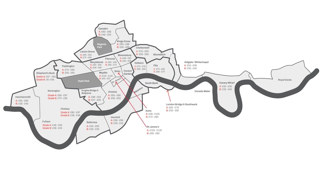 Leftdridge Rent. Map Office Rent in London – A Guide for 2024 - K2 Space
