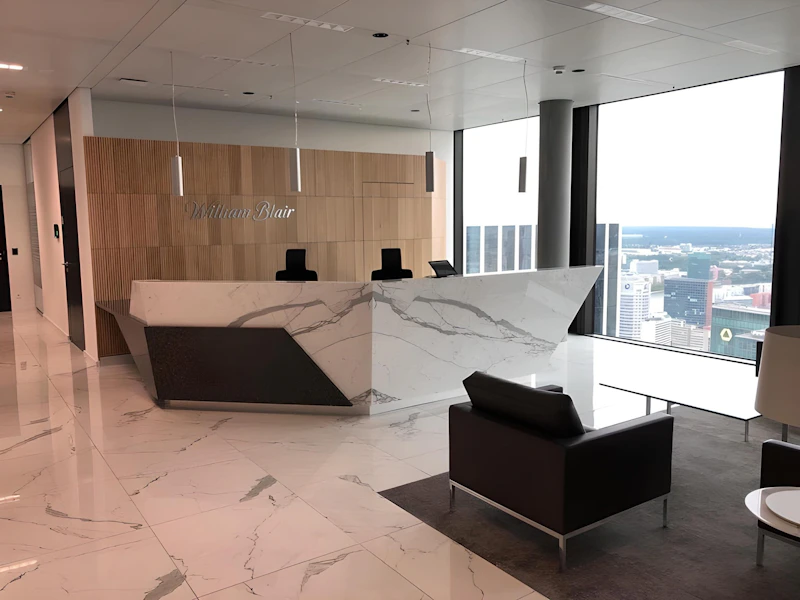 Private settings and enclosed workspaces supporting AI-era working at William Blair London by K2 Space