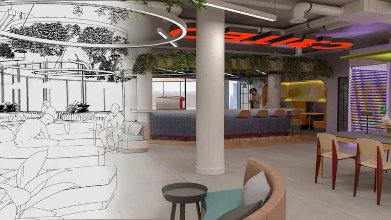 Modular collaboration furniture at Criteo London by K2 Space