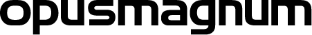 Opus Magnum logo -black