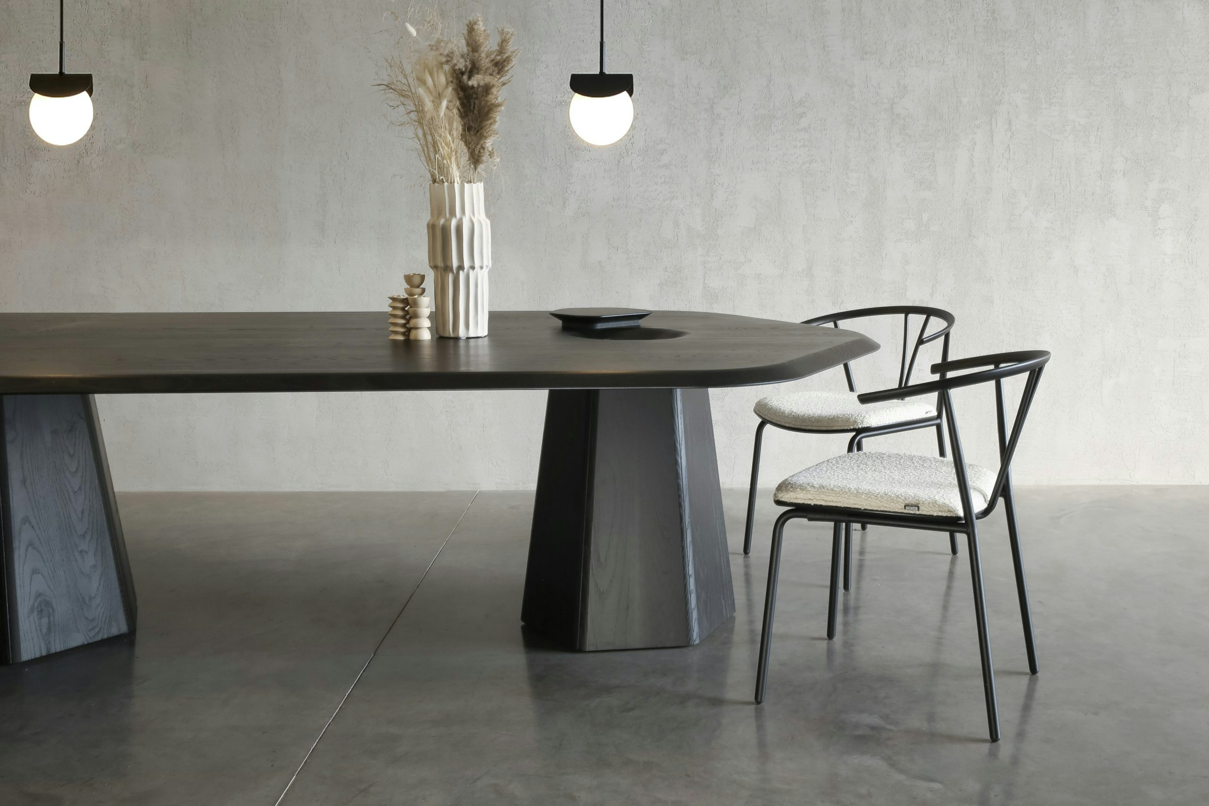 Isle Table- Black Ash - Seating