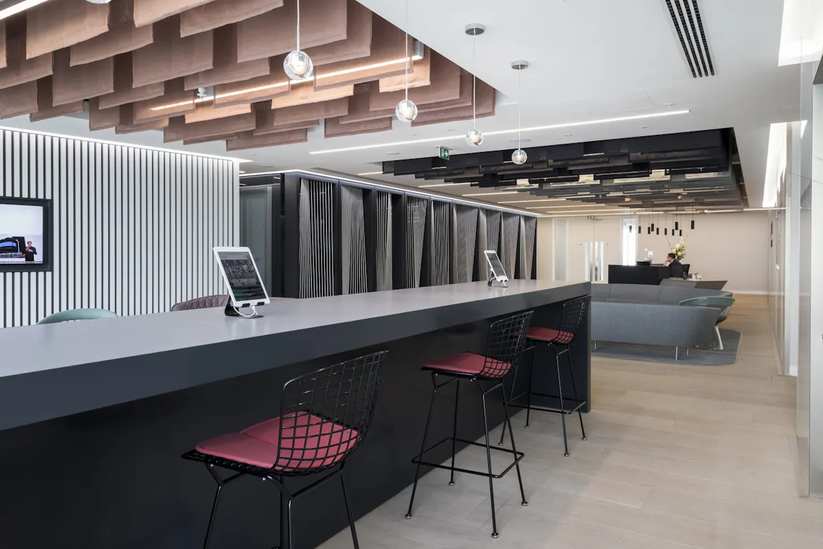 Office Acoustics and Soundscaping — Squire Patton Boggs, London by K2 Space Bespoke acoustic panelling installed at law firm Squire Patton Boggs London by K2 Space