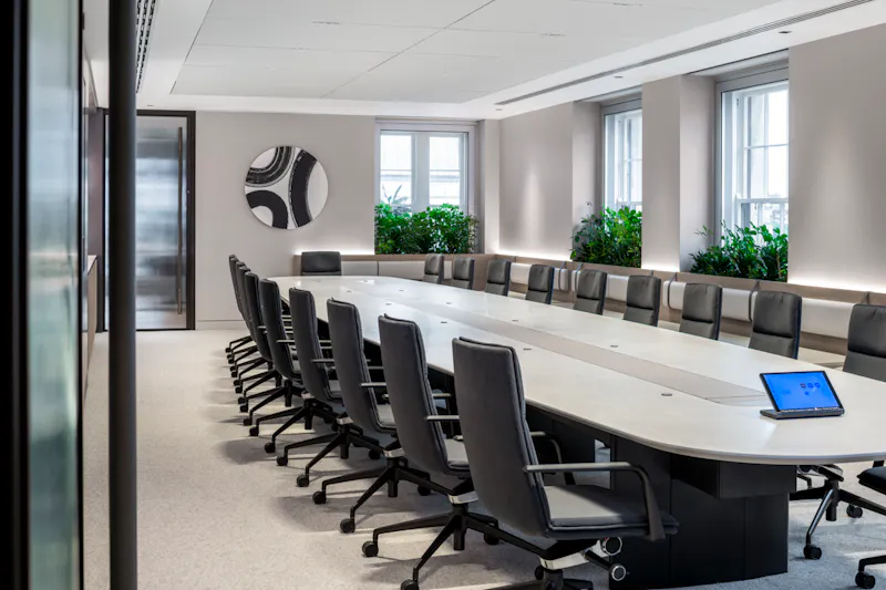 Commissioned boardroom artwork at a Mayfair Private Investment firm by K2 Space
