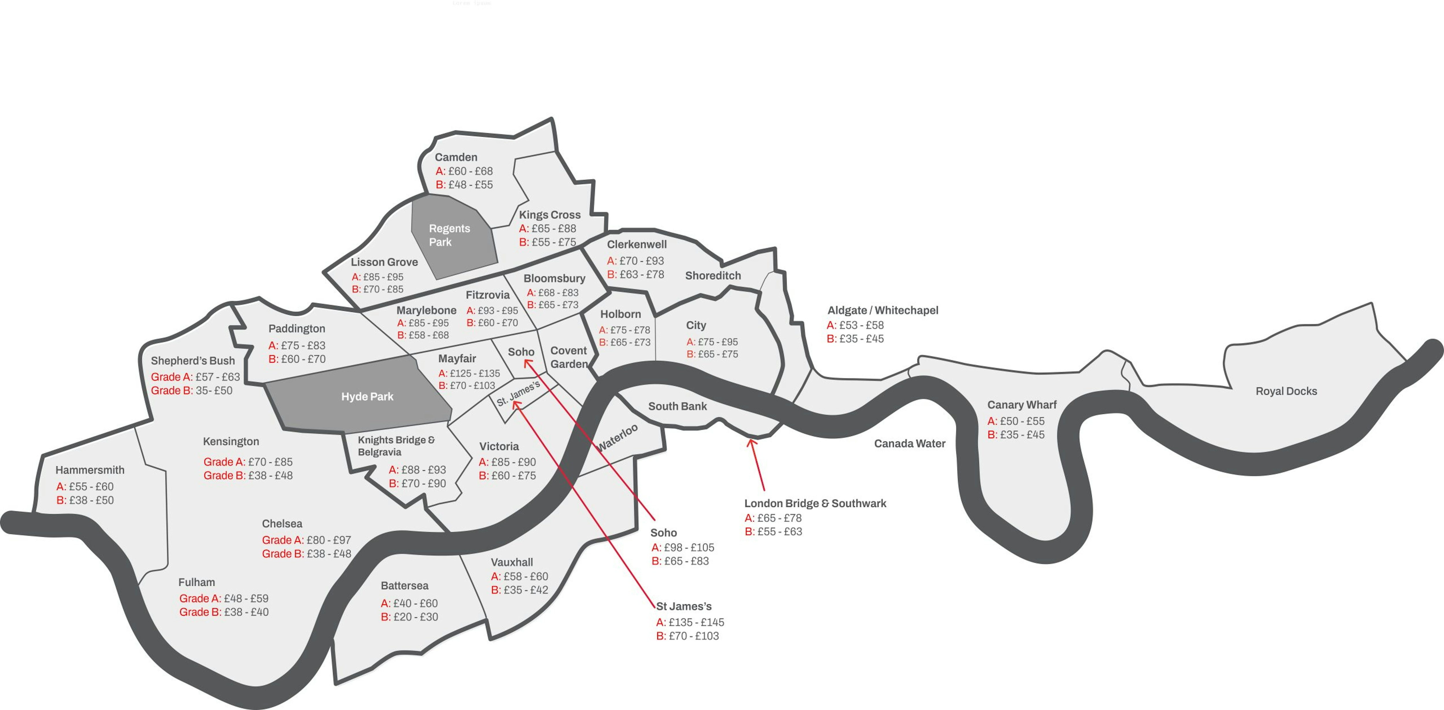 London Rent Report 2025 - London Map