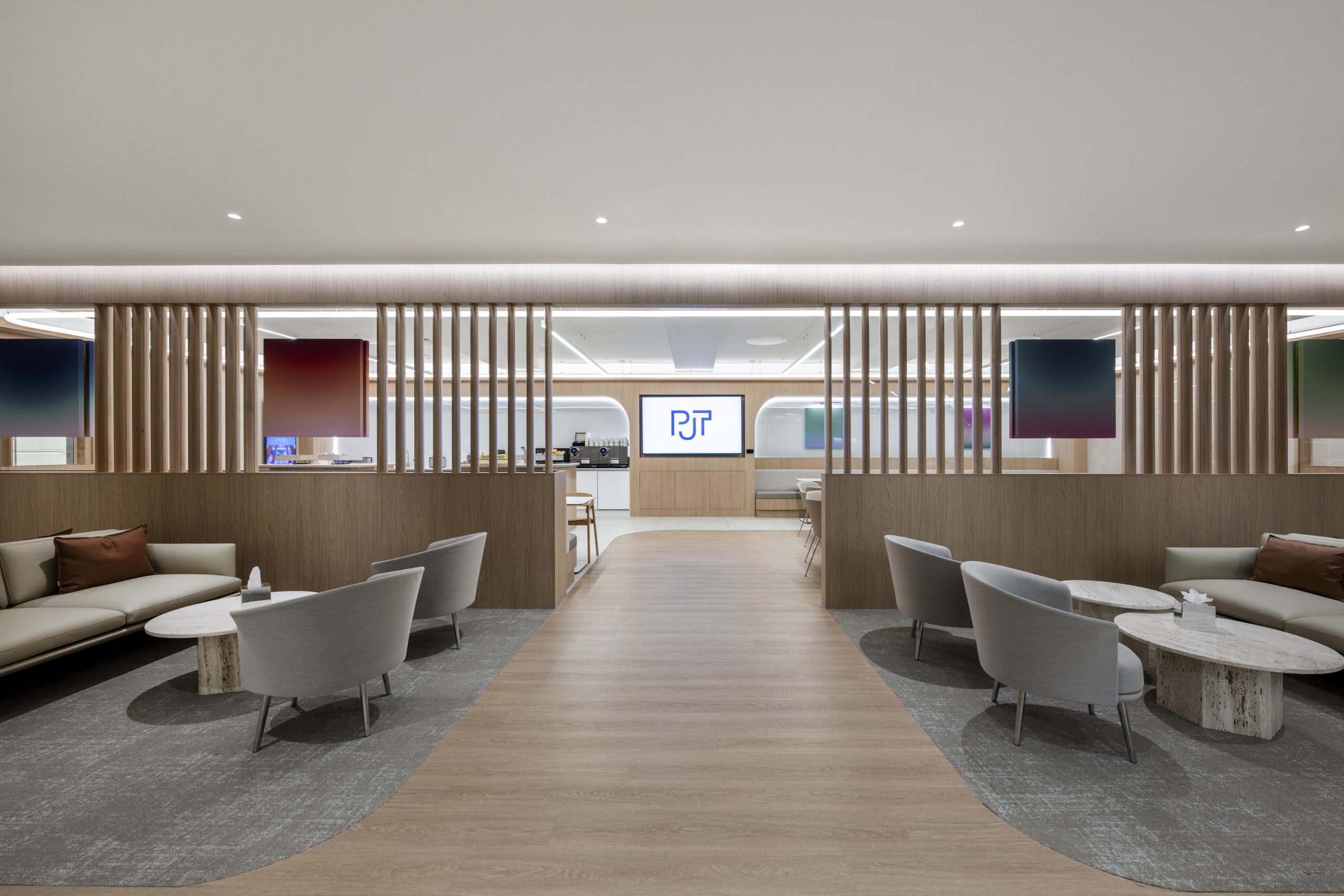 PJT Partners, Mayfair — investment firm headquarters PJT Partners London headquarters interior within a converted 1930s former bank building in Mayfair